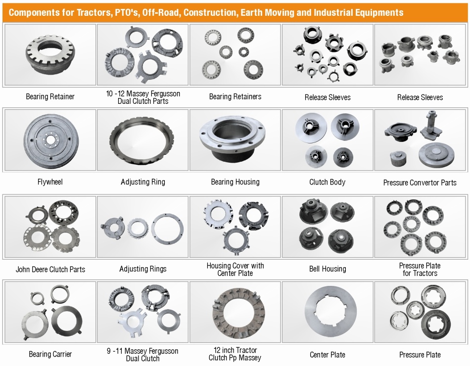 Components for Tractors, PTOs, Off-Roads, Construction, Earth Moving and Industrial Equipments